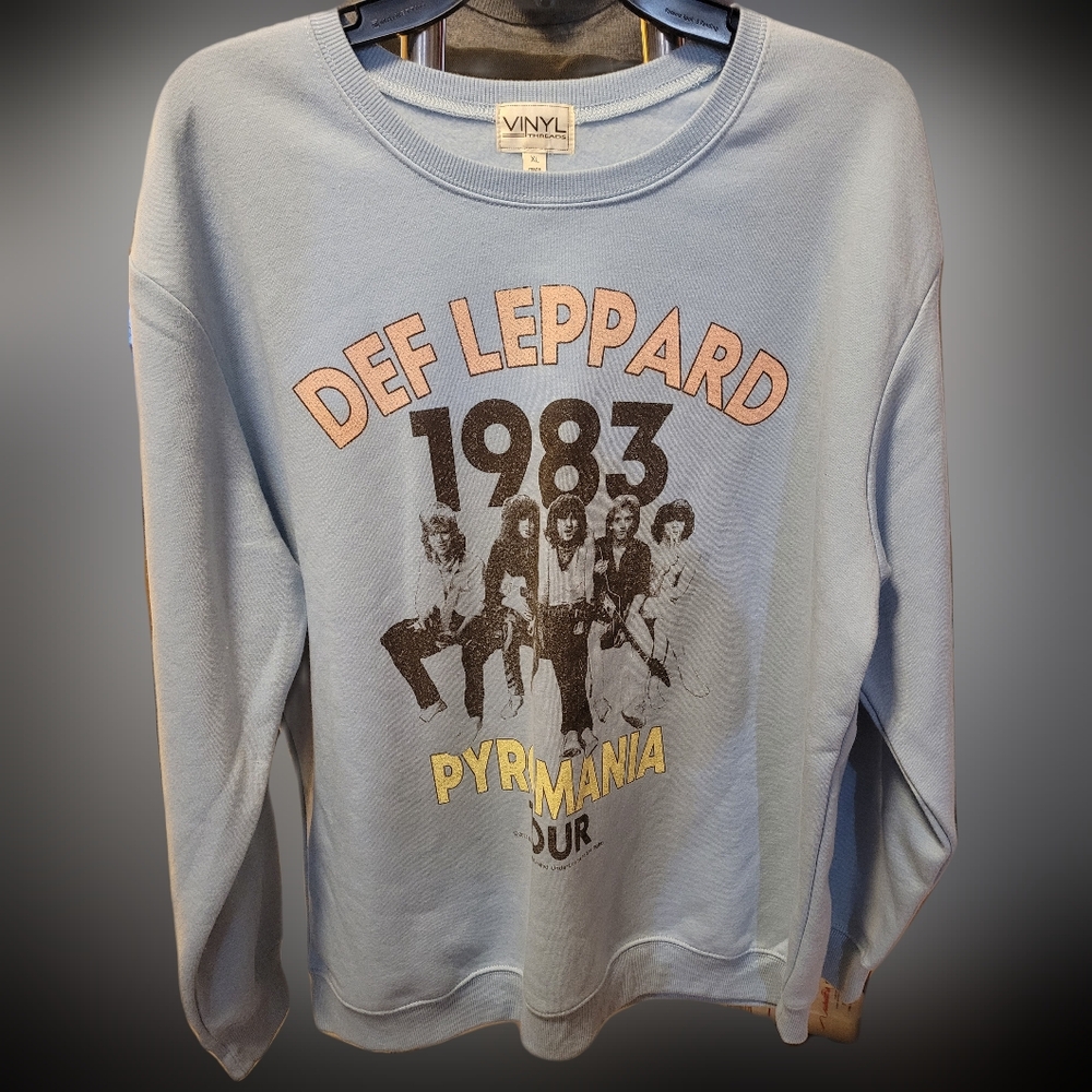28-Vinyl Threads Def Leppard sweatshirt